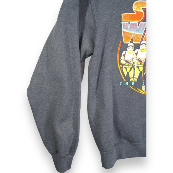 Star Wars Fifth Sun Mens Size Medium Gray Crewneck Pullover The Last Jedi - Picture 3 of 10